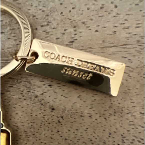 Coach Dreams Sunset Triple Charm Keychain or Bag Charm - Picture 4 of 7